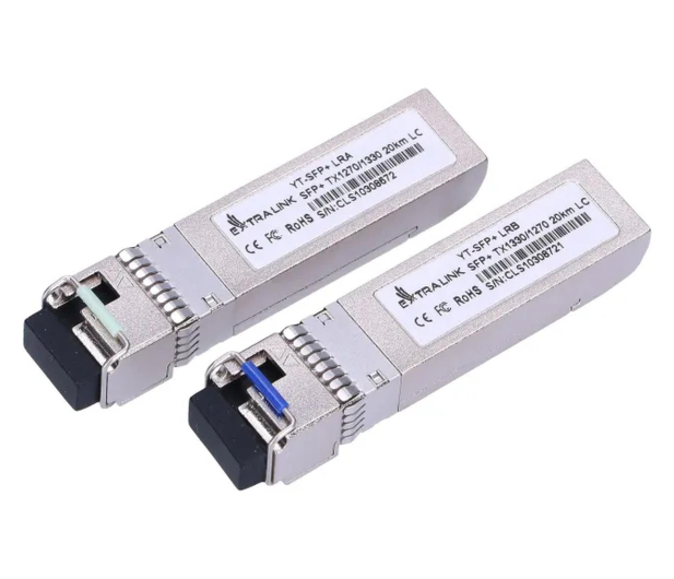 ExtraLink SFP+ 10G+ WDM 10Gbps jednomodowy 20km LC PARA - 1543009 - zdjęcie 2